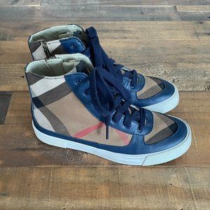 Burberry Kids High Top Sneakers